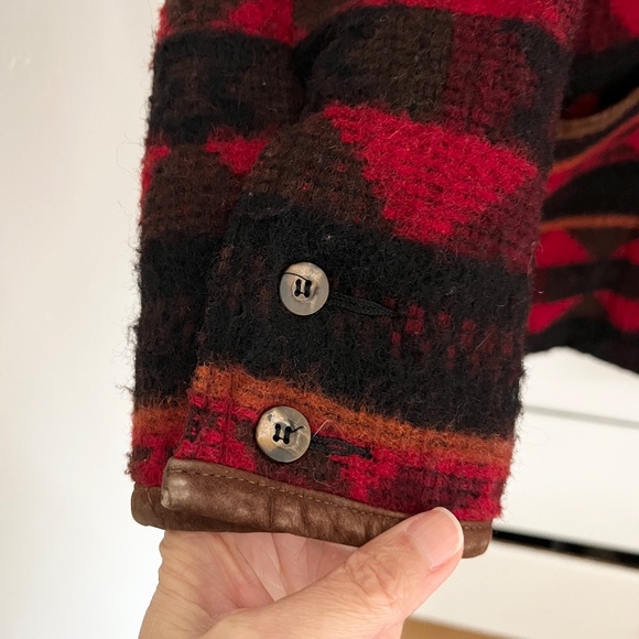 Vintage Woolrich Wool Jacket Southwestern Pattern Made in USA Large - Picture 4 of 8